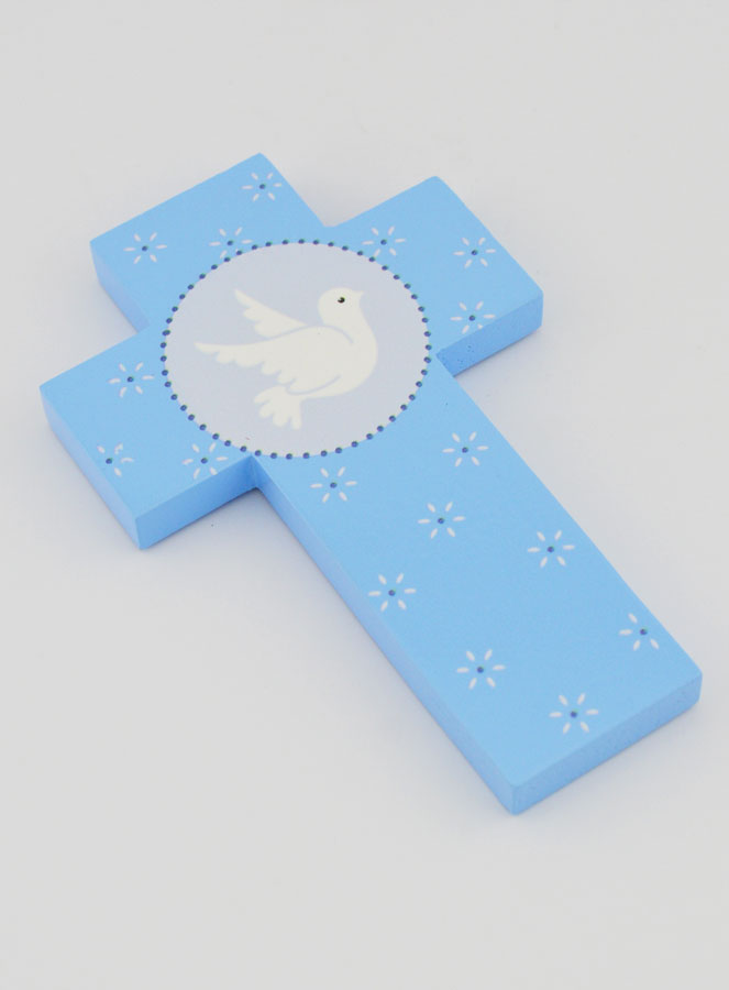 Croce per Cresima Santo Spirito - Blu (pic 3)