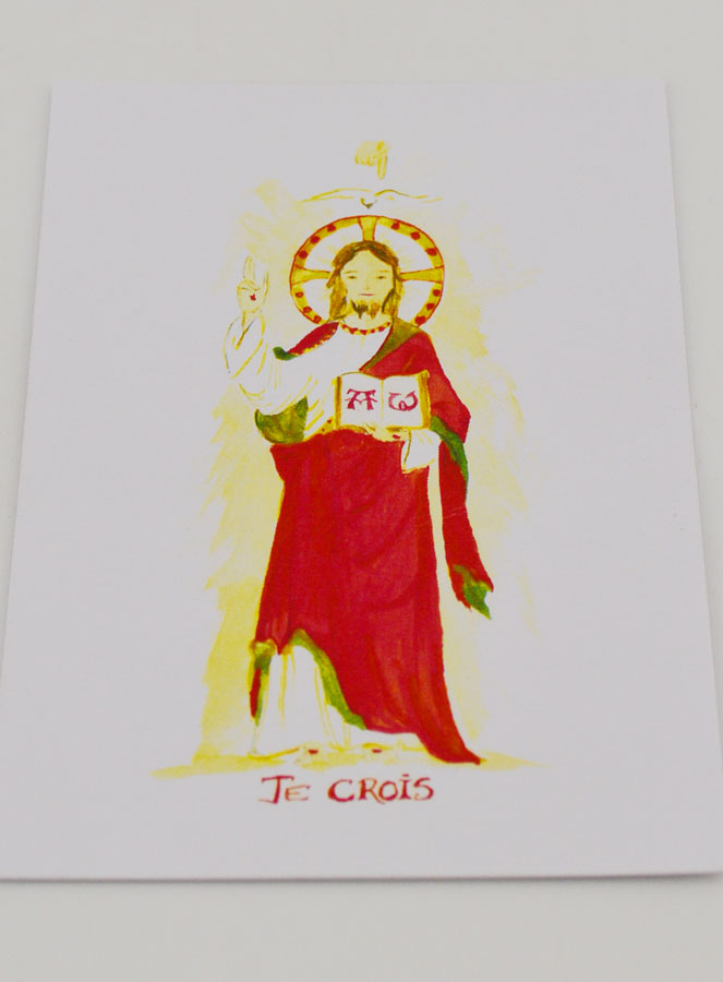 Biglietto di Cresima Rosso - Credo (pic 2)