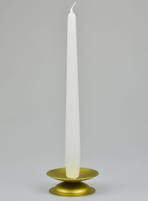 Candela da Tavola per Candelabro - Bianco - 25cm (pic 2)