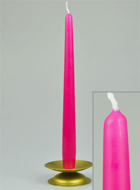 Candela Conica Rosa Fucsia - 25cm (pic 1)