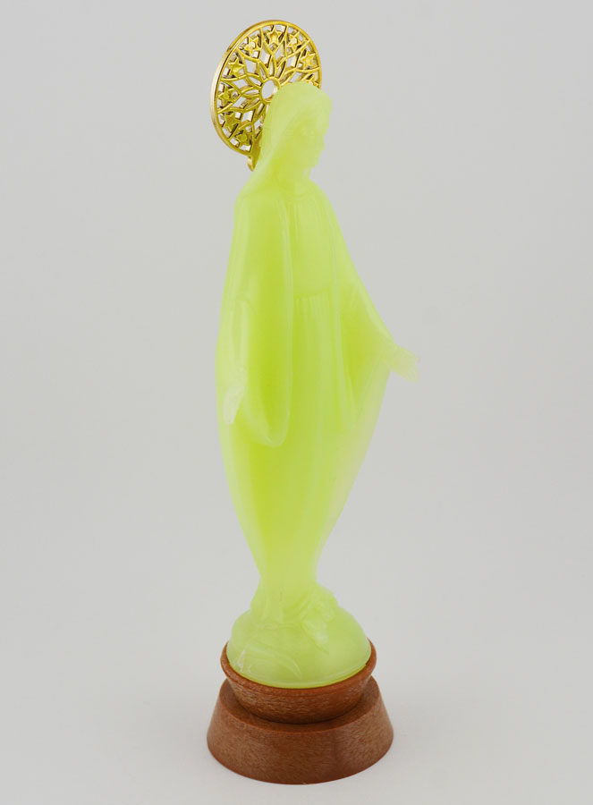 Statua Vergine Miracolosa Fluorescente - 14cm (pic 3)
