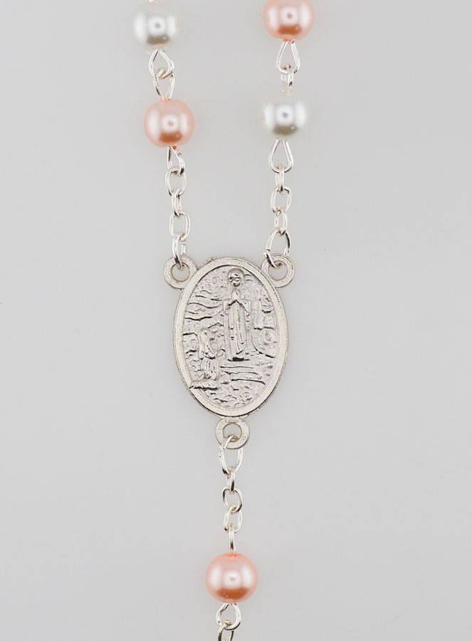 Rosario di Perle Perlaceo Rosa et Bianca (pic 3)