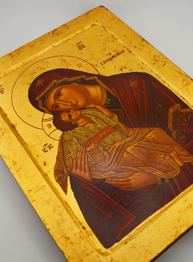 Icona Religiosa - Vergine della Tenerezza - 30 cm (pic 3)