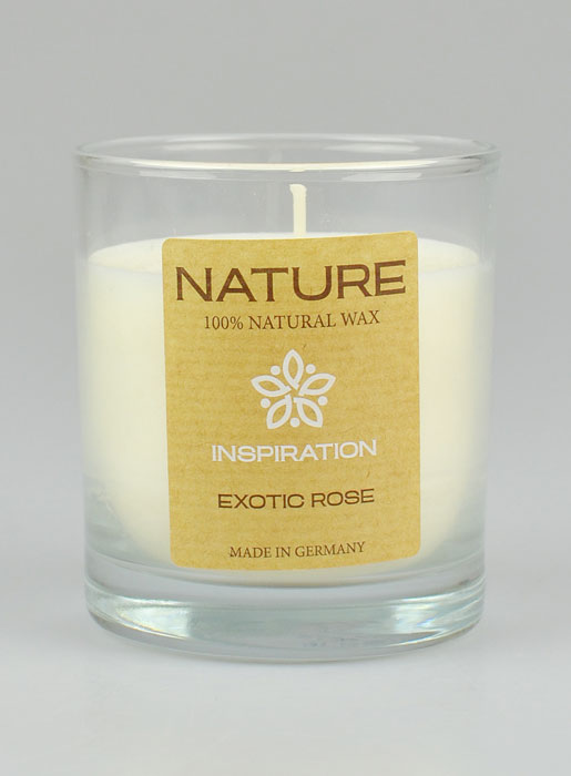 Candela Bio Collezione Natura - Profumo Rosa Esotica - 8 x 7 cm (pic 2)