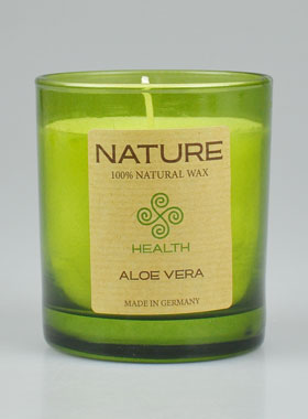 Candela Bio Collezione Natura - Profumo Aloe Vera - 8 x 7 cm (pic 1)