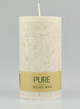 Candela Oliva Bio - Color Sahara - 100% Naturale - 13 x 7 cm (pic 1)