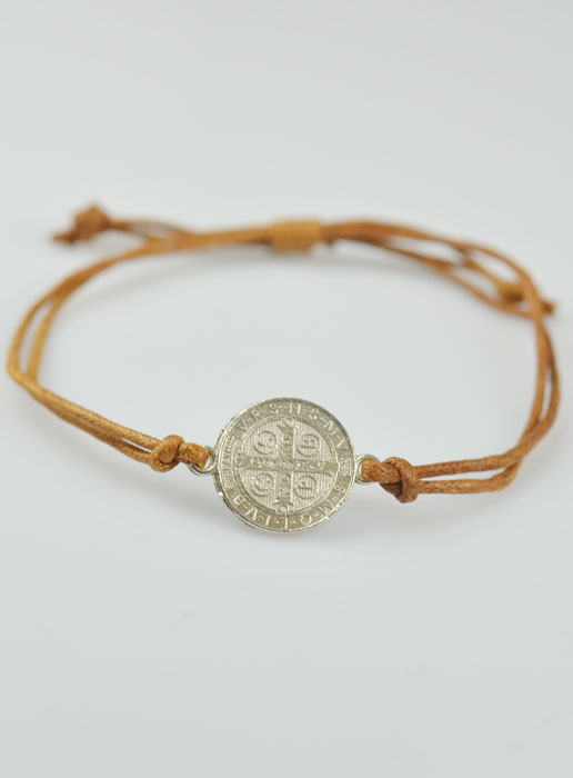 Bracciale Medaglia di San Benedetto - Marrone (pic 2)