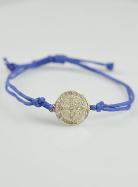 Bracciale Medaglia di San Benedetto - Blu (pic 2)