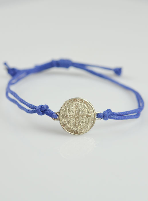 Bracciale Medaglia di San Benedetto - Blu (pic 3)