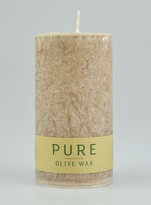 Candela Oliva Bio - Color Talpa - 100% Naturale - 13 x 7 cm (pic 2)