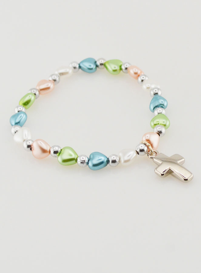 Bracciale Religioso per Bambini - Croce e Cuore (pic 3)