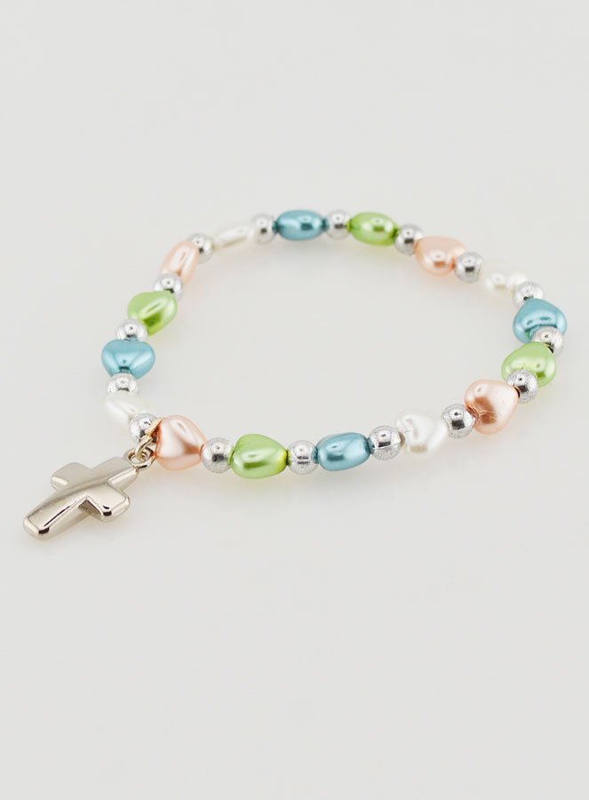 Bracciale Religioso per Bambini - Croce e Cuore (pic 4)