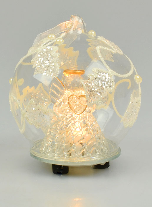Angelo Prottettore di Natale Luminoso - 8 cm (pic 2)