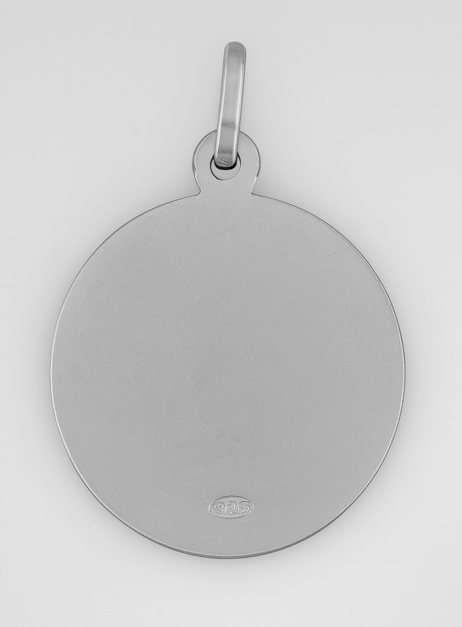 Medaglia di Nostra Signora di Guadalupe in Argento Rodiato - 21 mm (pic 3)