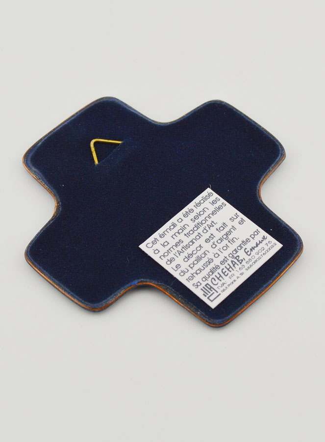 Croce di Battesimo Madonna della Protezione in Smalti del Libano (pic 4)