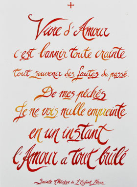 Biglietto di Preghiera - Vivere di Amore - Santa Teresa (pic 1)