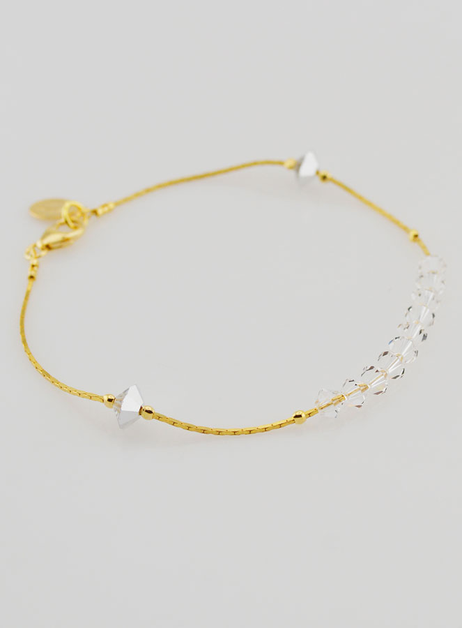 Bracciale Decina in Cristallo & Oro (pic 4)