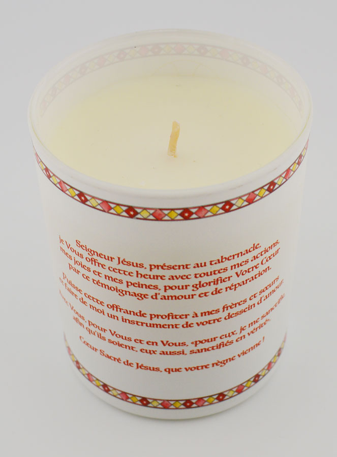 Candela Luxe Profumata Sacro Cuore di Gesù con Preghiera (pic 4)