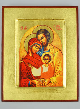 Icona Bazantina - Sacra Famiglia di Nazaret 13cm (pic 1)