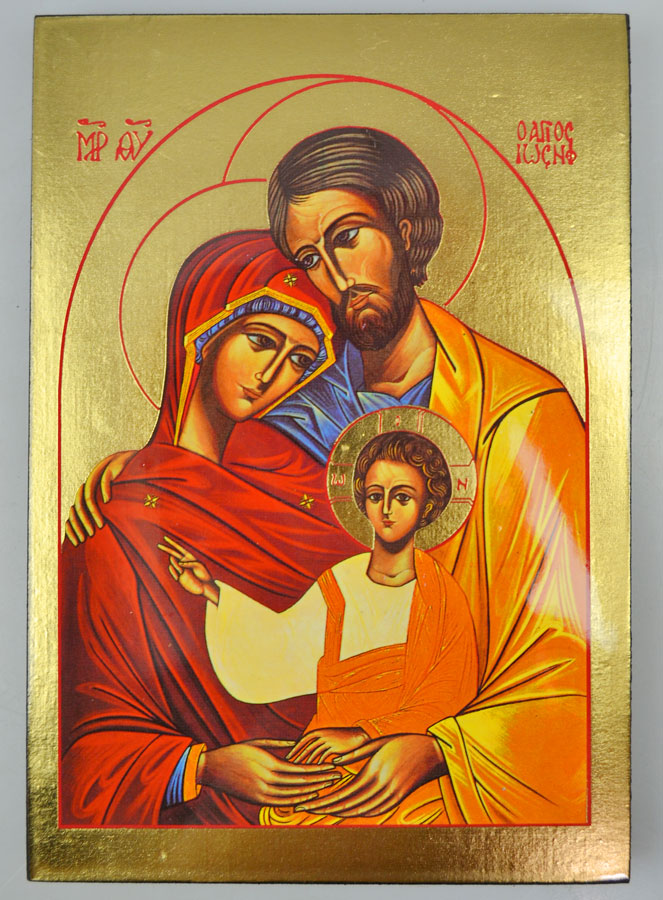 Icona Religiosa della Sacra Famiglia - 19cm (pic 2)