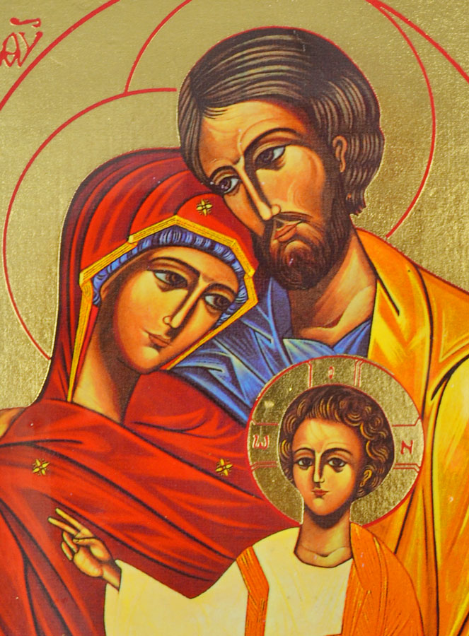 Icona Religiosa della Sacra Famiglia - 19cm (pic 3)