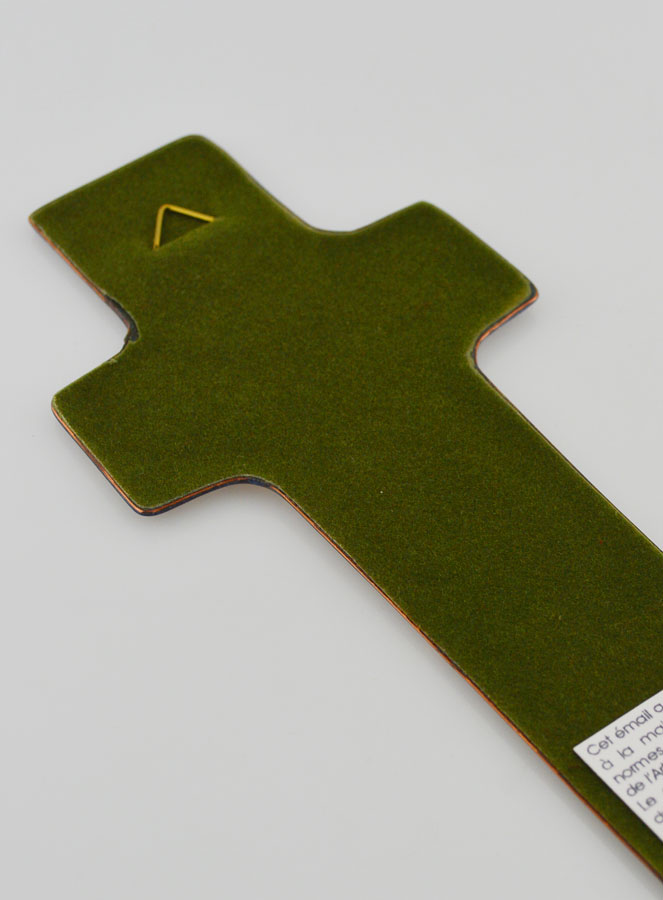 Croce di Battesimo Bambina in Smalto del Libano & Preghiera (pic 4)