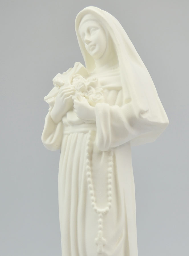 Statua di Santa Rita in Alabastro - 19 cm (pic 4)