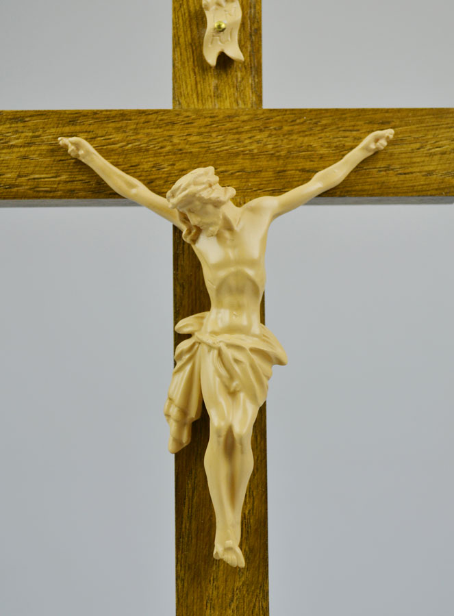 Crocifisso del Cristo in Legno Scuro - 25cm (pic 4)