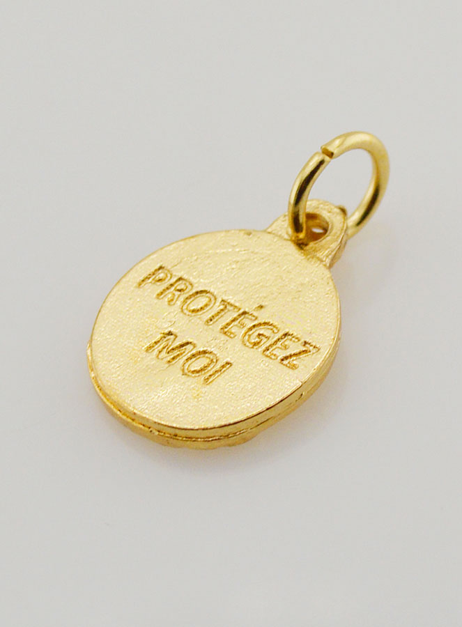 Medaglia del Sacro Cuore di Gesù Dorata - 12mm (pic 4)