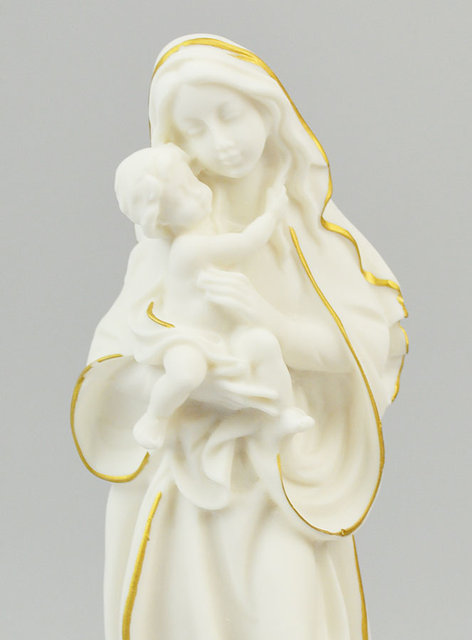 Statua Religiosa Vergine della Tenerezza in Alabastro - 20cm (pic 3)