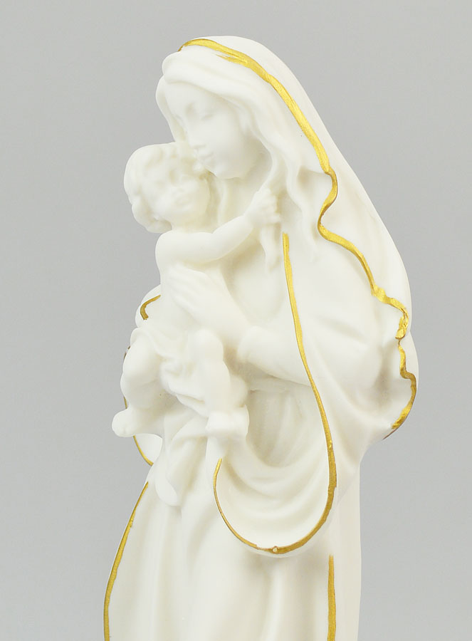 Statua Religiosa Vergine della Tenerezza in Alabastro - 20cm (pic 4)