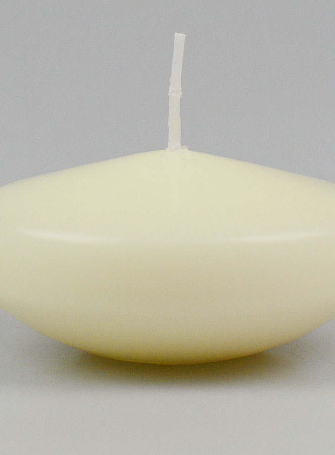 Grande Candela Galleggiante Colore Avorio - 8 cm (pic 3)