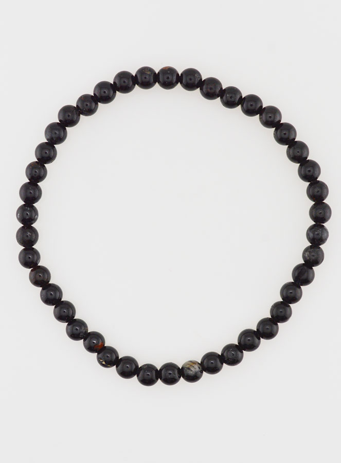 Bracciale in Pietra Naturale di Tormalina Nera - 4mm (pic 1)