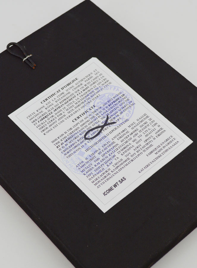 Icona Religiosa Bizantina di Sant'Antonio - 18cm (pic 4)