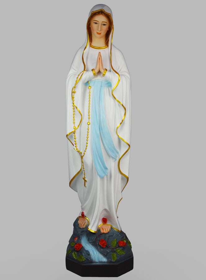 Grande Statua Religiosa Madonna di Lourdes - 1M (pic 1)