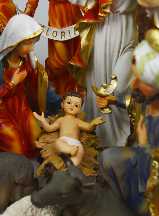 Grande Presepe di Natale Completo 11 Figure - 45 cm (pic 4)