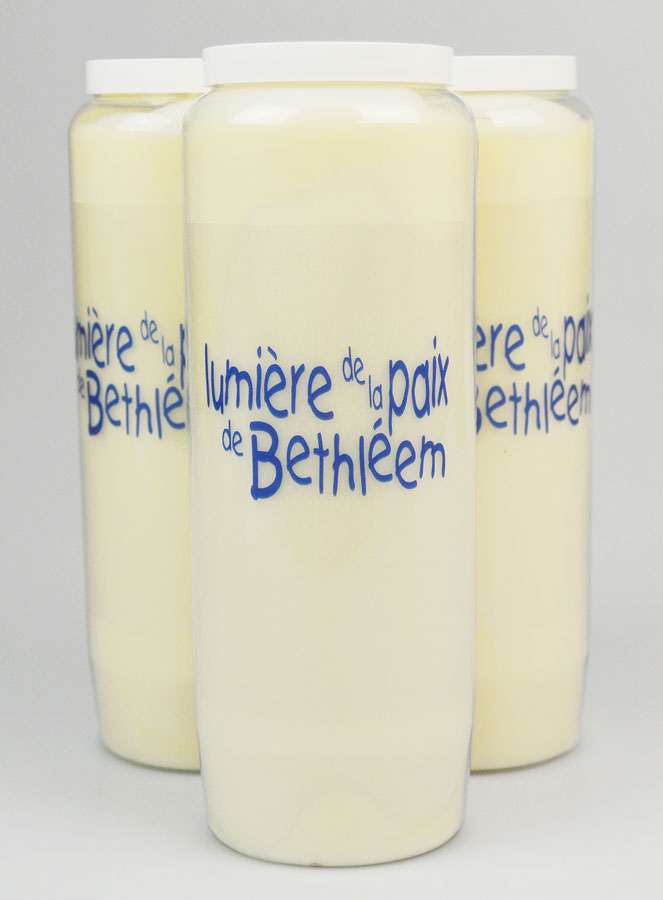 Set di 3 Candele di Novena Luce della Pace di Betlemme (pic 1)
