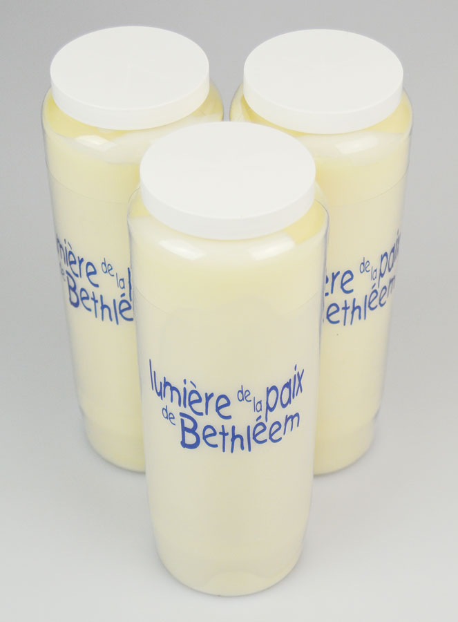 Set di 3 Candele di Novena Luce della Pace di Betlemme (pic 2)