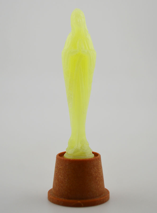 Statua di Nostra Signora di Lourdes Fluo Luminosa - 6 cm (pic 1)