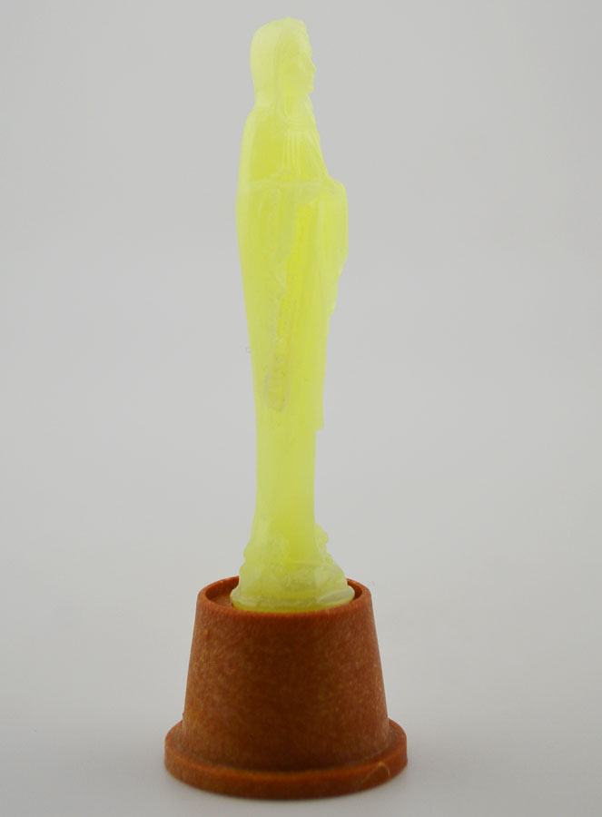 Statua di Nostra Signora di Lourdes Fluo Luminosa - 6 cm (pic 3)