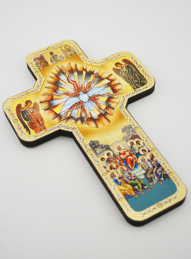 Icona Santo Spirito - Croce 18cm (pic 3)