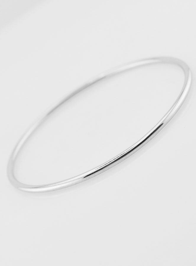 Bracciale Rigido in Argento Massiccio - 54mm (pic 4)