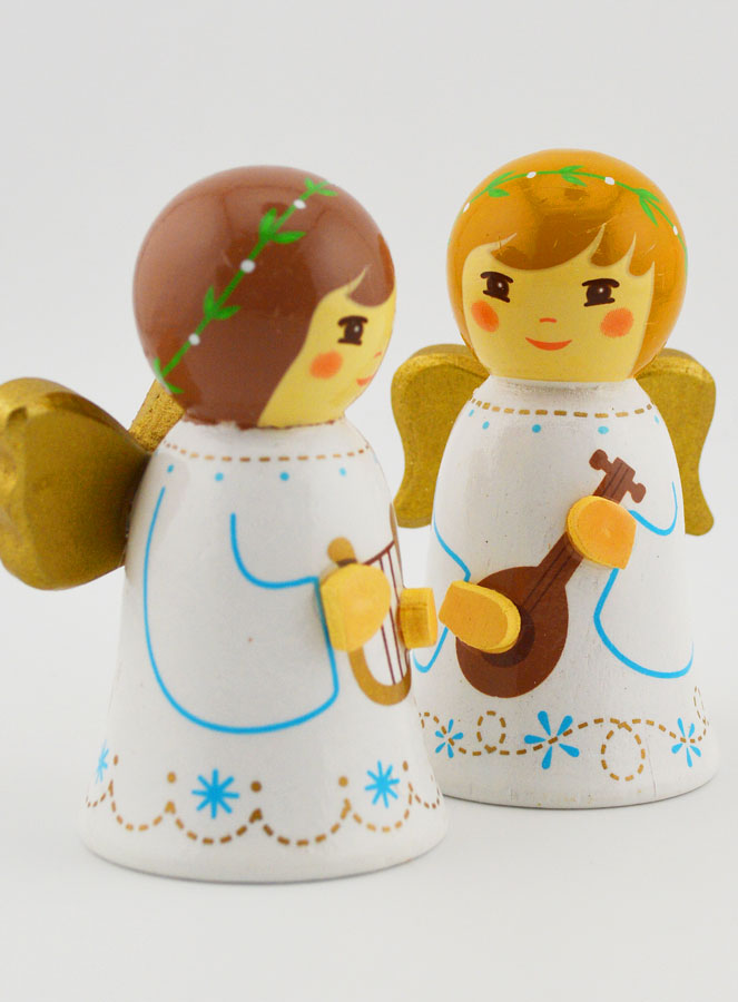 Presepe di Natale - Angeli Musicisti Lyre & Mandolino (pic 3)