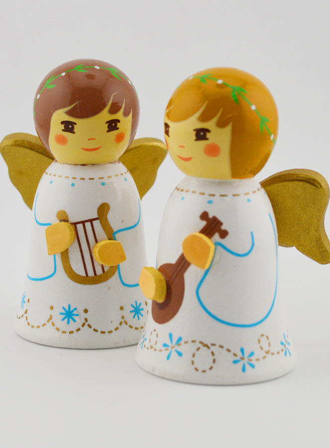 Presepe di Natale - Angeli Musicisti Lyre & Mandolino (pic 4)