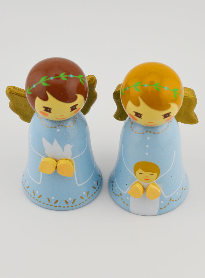 Presepe di Natale - Angeli blu Bambino & Colomba (pic 2)