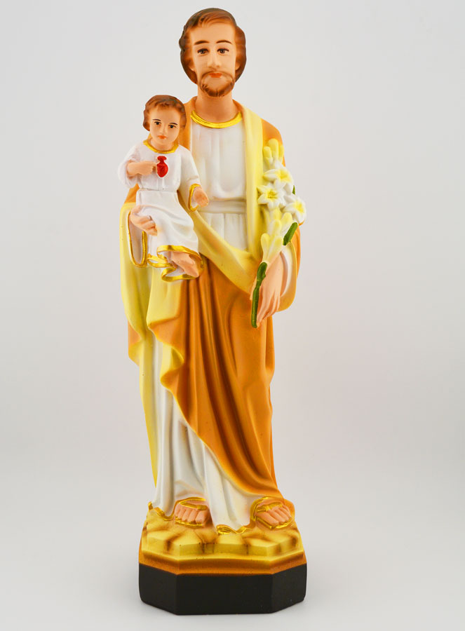 Statua Religiosa di San Giuseppe al Giglio - 30 cm (pic 1)