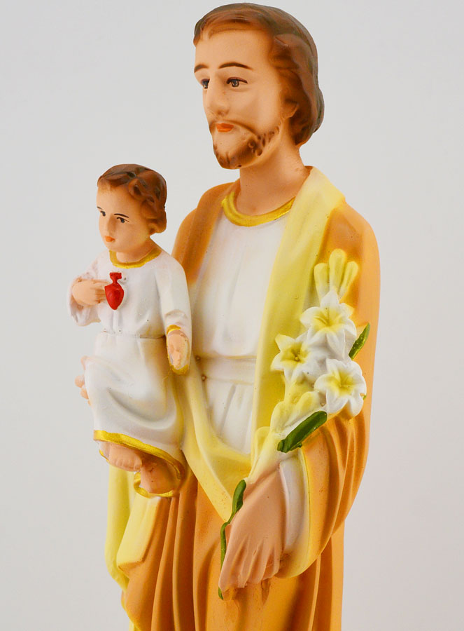 Statua Religiosa di San Giuseppe al Giglio - 30 cm (pic 4)