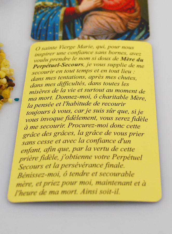 Scatola di Incenso Religioso Madonna del Soccorso + Preghiera (pic 3)