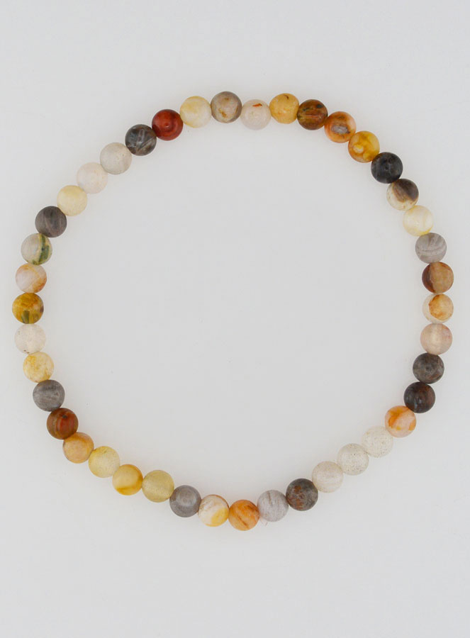 Bracciale in Pietra di Agata Piuma - 4mm (pic 1)