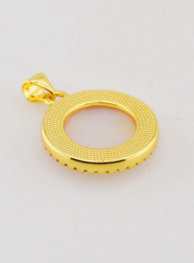 Medaglia Dorata Sacro Cuore di Gesù in Madreperla - 22 mm (pic 4)